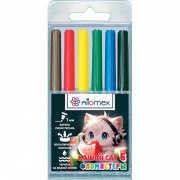Фломастеры  6 цв. "Attomex" (Kawaii Cat) №5080536 пластик, вент.колп.