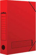 Коробка для хран. докумен. 75 мм. "Эврика" №3010427 (А-П/Р-К) (6829) красная, на резинке