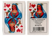Карты игральные, 36 карт "Дама" №9810,11