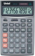Калькулятор №UD341 "Uniel" 12 разр. двойное питание (17*11 см)