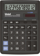 Калькулятор №UD610 "Uniel" 12 разр. двойное питание (14*19 см)