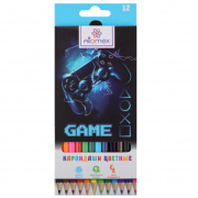 Карандаш 12 цв. "Attomex" (GAME) №5022616, M, шестигр.