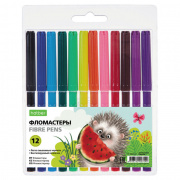 Фломастеры 12 цв. "Hatber.VK" (Хорошо быть ёжиком) №080547 пл.уп.