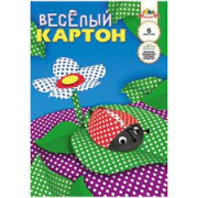 Картон цветной  6 л. 6 цв. А4 "КТС" № 0151 (Веселый) 2-х ст.