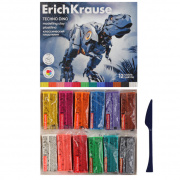 Пластилин 12 цв. "Erich Krause" (Классический) 192 гр №65200 со стеком