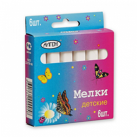 Мел белый (  6 шт.) "Алгем"